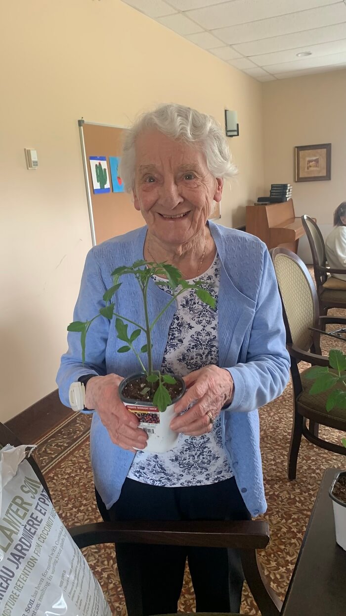 Planting Activity at Barrie Retirement Home