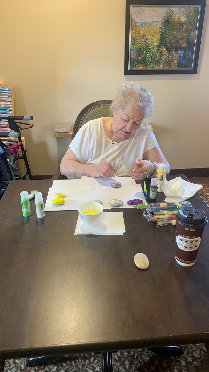 Barrie Retirement Home Painting Activity