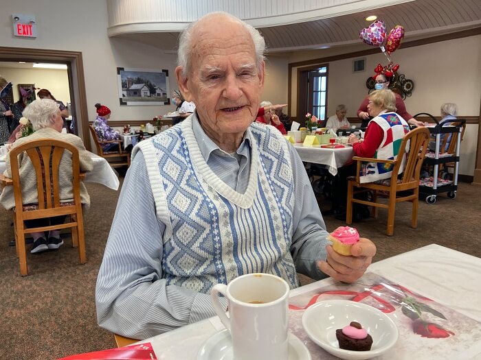 Valentine's Day Party at Belleville Retirement Home