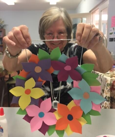 Craft Activity for Seniors at Belleville Retirement Home