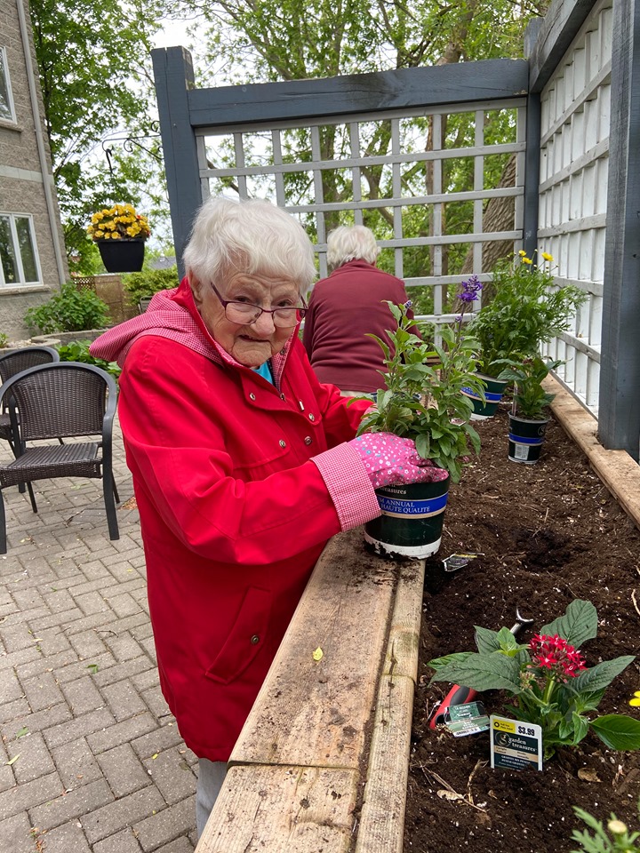 Spring Planting Activity at Belleville Retirement Home